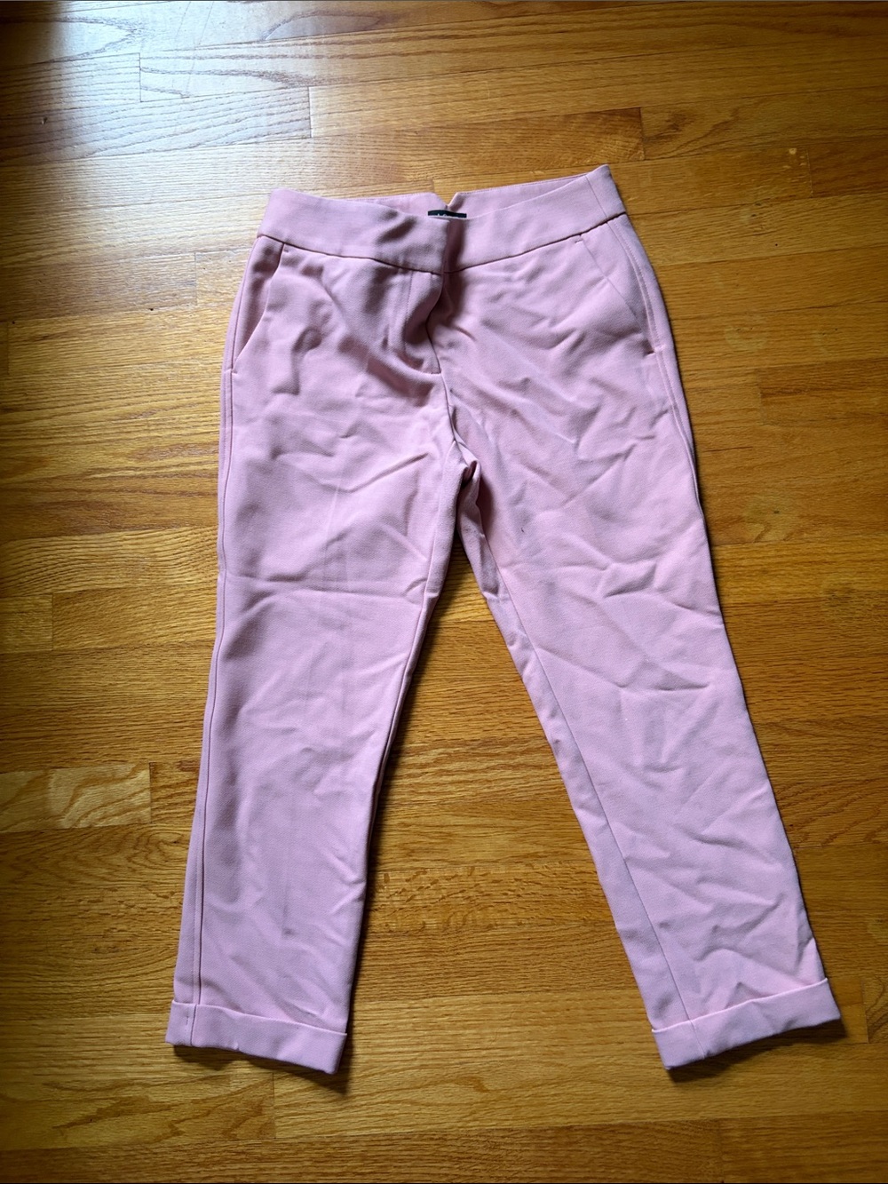 LOFT Pink Ankle Cropped Pants
